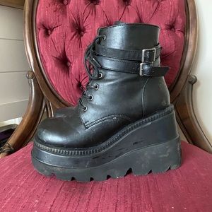 Demonia Super Stacked Platform Boots